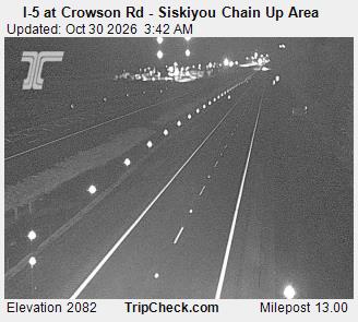 I-5 at Crowson Rd - Siskiyou Chain Up Area